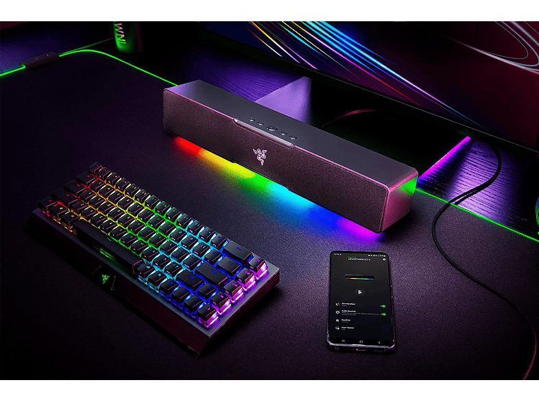 Barra de sonido sin subwoofer - RAZER Leviathan V2 X, Bluetooth, Subwoofer No, 3 W, Negro — foto 8