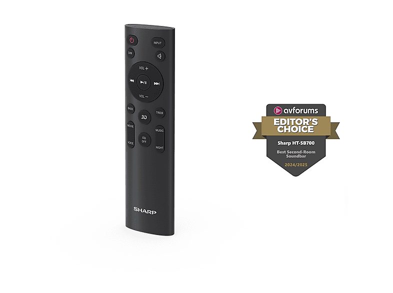 Barra de sonido sin subwoofer - SHARP HT-SB700, Bluetooth, Subwoofer No, 140 W, Negro — foto 6