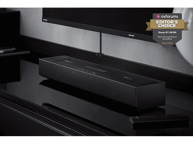 Barra de sonido sin subwoofer - SHARP HT-SB700, Bluetooth, Subwoofer No, 140 W, Negro — foto 7