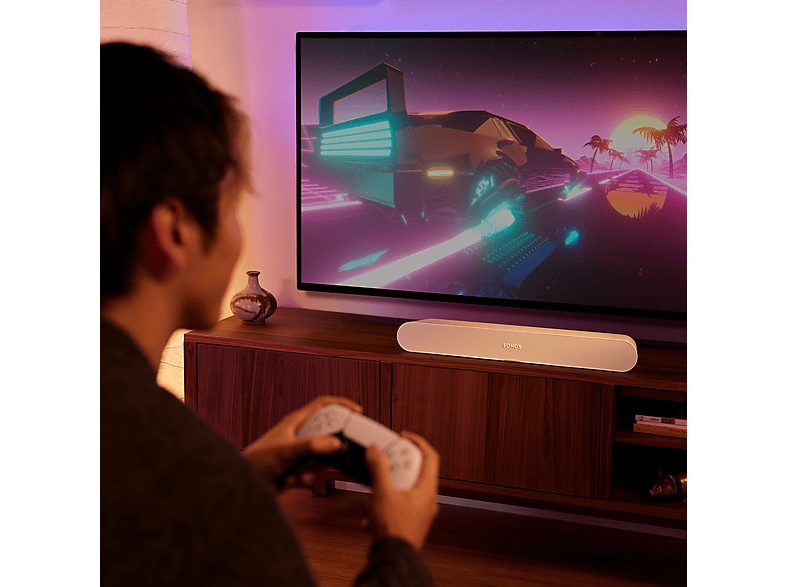 Barra de sonido - Sonos Ray, WiFi, AirPlay 2, Control táctil, Luces LED, Blanco — foto 8