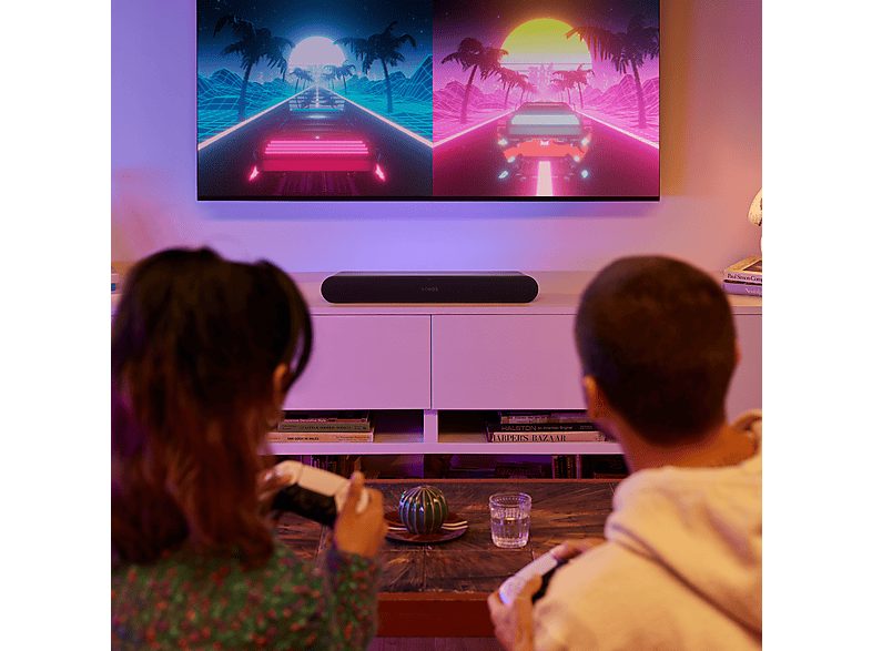 Barra de sonido - Sonos Ray, WiFi, AirPlay 2, Control táctil, Luces LED, Negro — foto 6