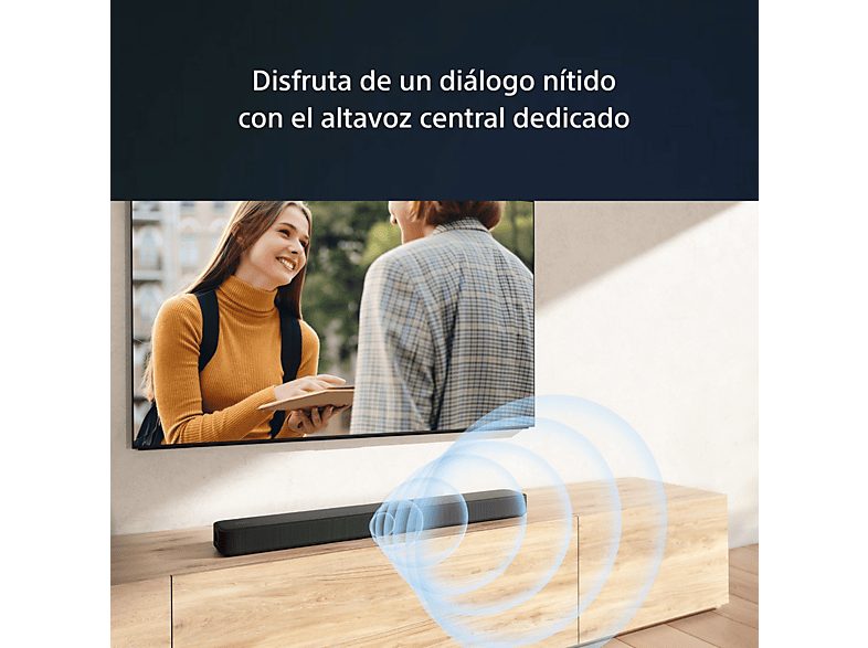 Barra de sonido - Sony HT-S2000, 3.1 Canales, Dolby Atmos, DTS:X, Bluetooth, Subwoofer integrado dual, 350 W, Sonido envolvente, HDMI, Negro — foto 7