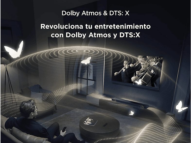 Barra de sonido - TCL Q65H, Bluetooth, Inalámbrico, 580W, Canal 5.1, Negro titantio — foto 8