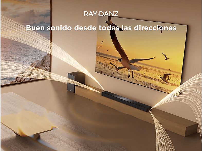 Barra de sonido - TCL Q65H, Bluetooth, Inalámbrico, 580W, Canal 5.1, Negro titantio — foto 9