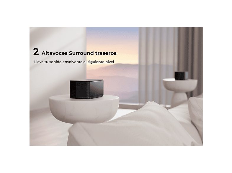 Barra de sonido - ULTIMEA Poseidon M4T - 450W 5.1 con Dolby Atmos, Bluetooth, Subwoofer Inalámbrico, Negro — foto 4