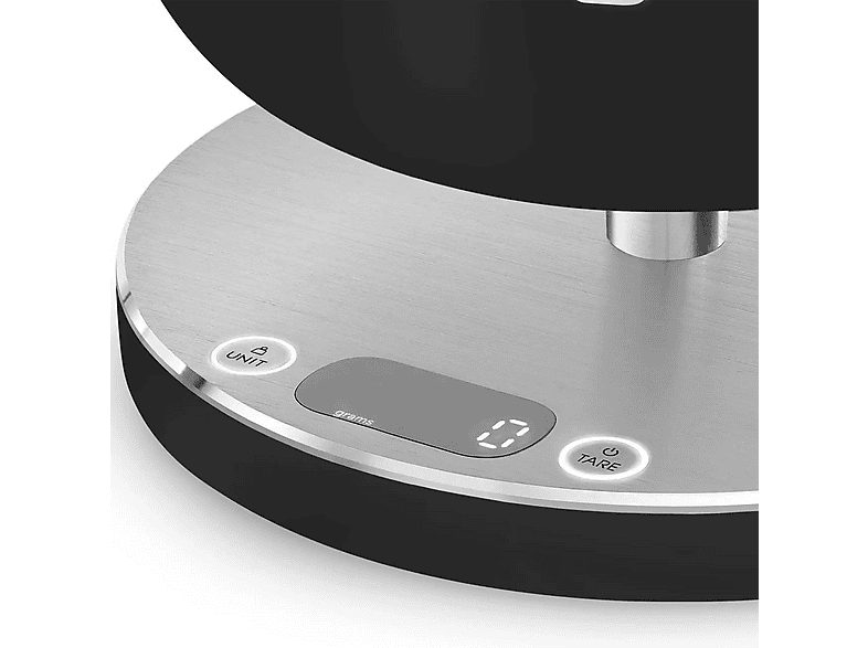 Báscula de cocina electrónica - SMEG KSC01BLMWW, 5 kg, Negro mate — foto 7