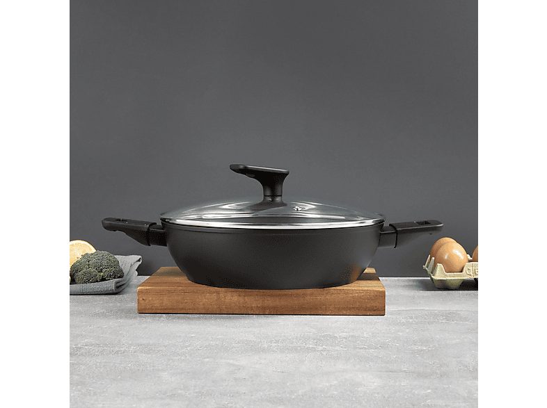 Batería de cocina - BERGNER PK8742, 2.2 l, Aluminio forjado, Negro — foto 4