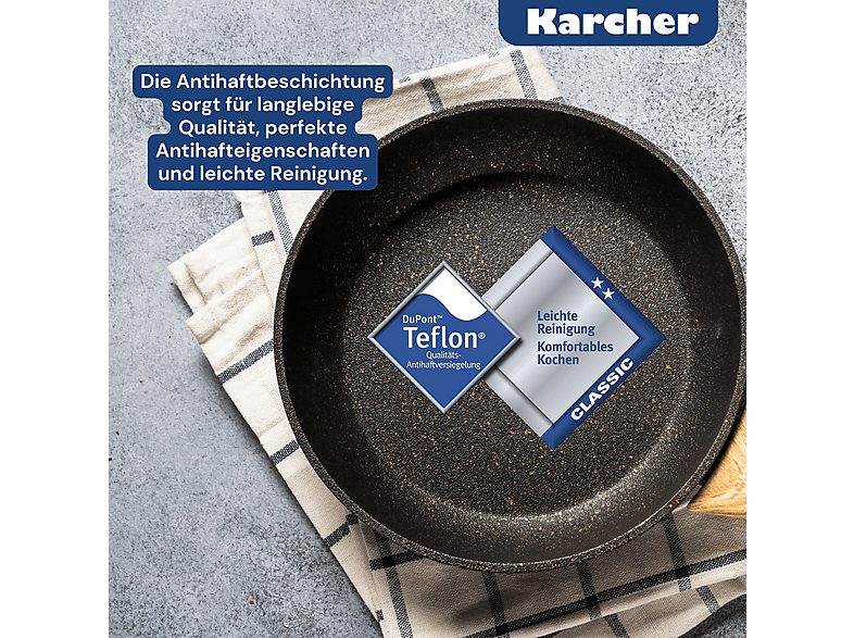 Batería de cocina - KARCHER 112914, 16 l, Aluminio, Negro — foto 5