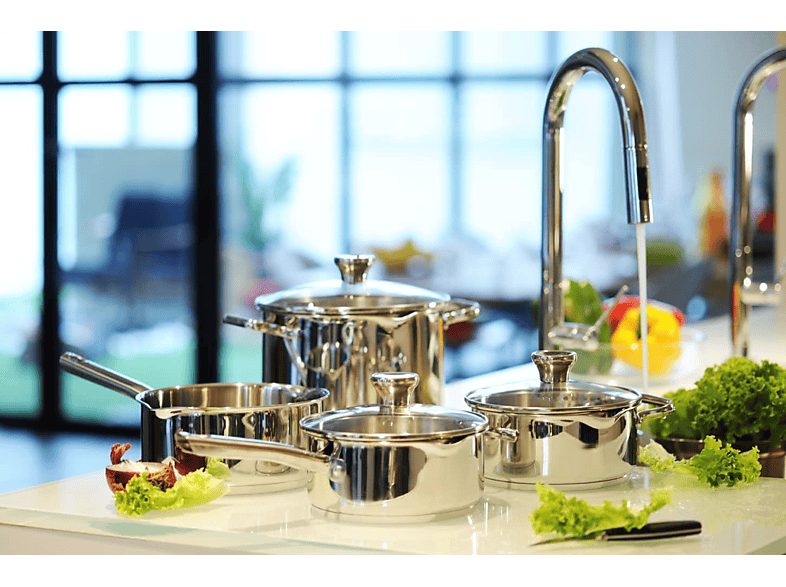 Batería de cocina - TEFAL A705A835, 1.3 Liter. 2.7 Liter. 4.7 Liter. 1.3 l, Acero inoxidable, Inox — foto 5