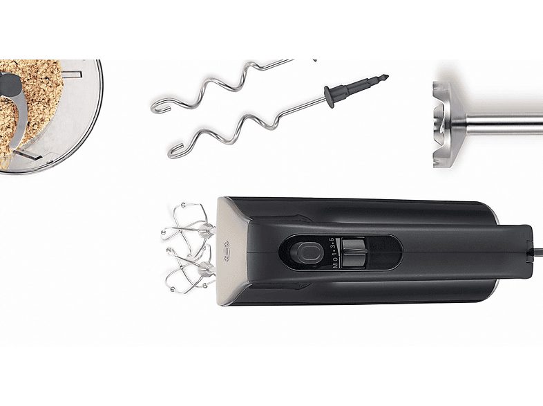 Batidora de mano - BOSCH MFQ4885DE, 575 W, 5 velocidades, Negro — foto 8