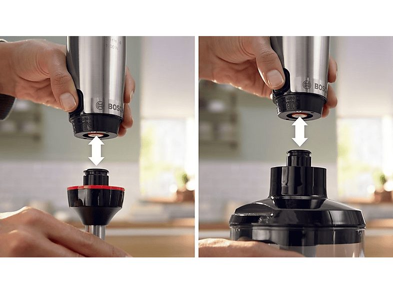 Batidora de mano - BOSCH MSM6M621, 1000 W, 12 velocidades, Negro, Acero inoxidable — foto 6