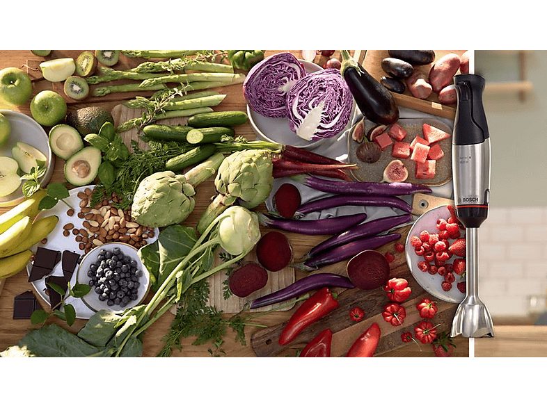 Batidora de mano - BOSCH MSM6M621, 1000 W, 12 velocidades, Negro, Acero inoxidable — foto 9