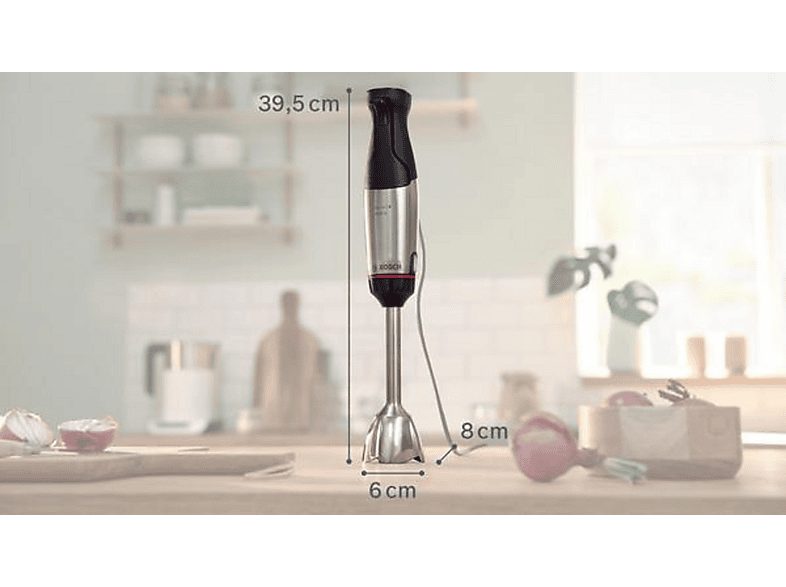 Batidora de mano - BOSCH MSM6M623, 1000 W, Totalmente variable velocidades, Inox — foto 8