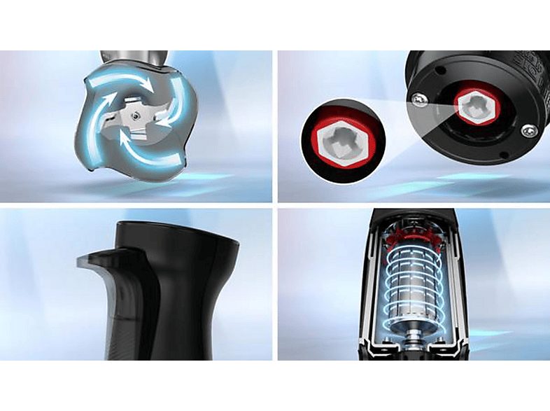 Batidora de mano - BOSCH MSM6M623, 1000 W, Totalmente variable velocidades, Inox — foto 9