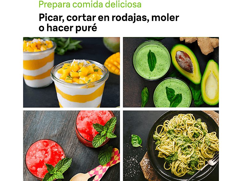 Batidora de mano - BRAUN Minipimer 9 MQ9187XLI, 1200 W, 3 velocidades, Negro — foto 4