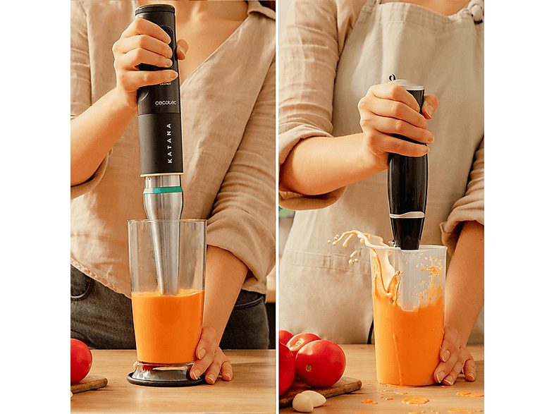 Batidora de mano - CECOTEC Katana 15 TotalDestroy Smash B, 1500 W, 21 velocidades, Negro — foto 7