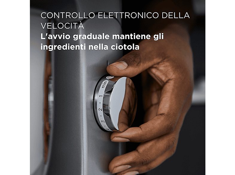 Batidora de mano - KENWOOD KMX760CH, 1000 W, Totalmente variable velocidades, Gris — foto 4