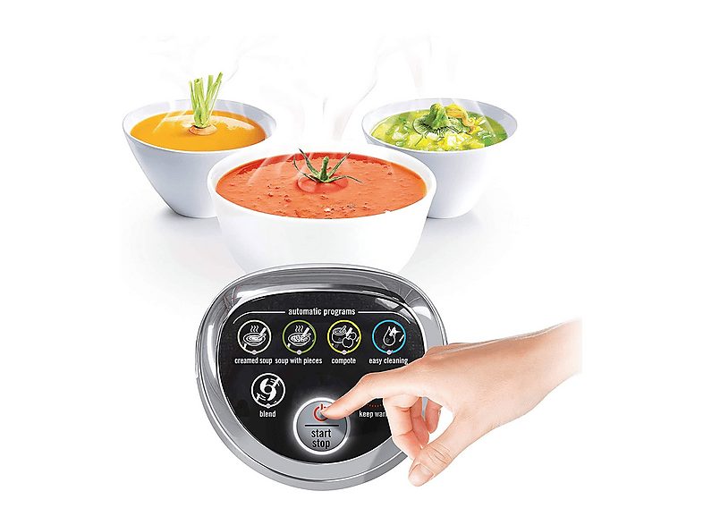 Batidora de mano - MOULINEX LM841110, 980 W, 1 velocidades, Inox — foto 3