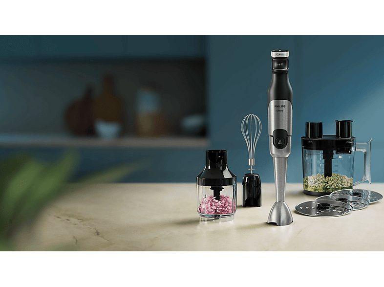 Batidora de mano - PHILIPS HR2685/00, 1200 W, Totalmente variable velocidades, Negro — foto 6