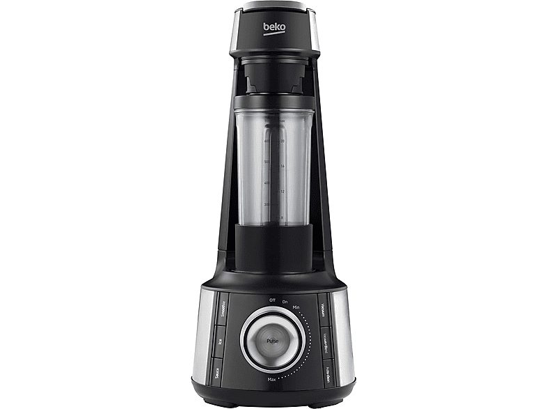 Batidora de vaso - BEKO TBV8106BX, 1000 W, 1.5 l, Negro — foto 2