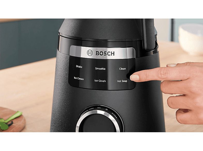 Batidora de vaso - BOSCH Serie 6 MMB6652B, 1800 W, 2 l, Negro — foto 4