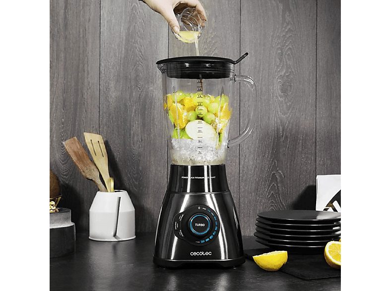 Batidora de vaso - CECOTEC Power Black Titanium 1800 Smart, 1800 W, 2.1 l, Multicolor — foto 8