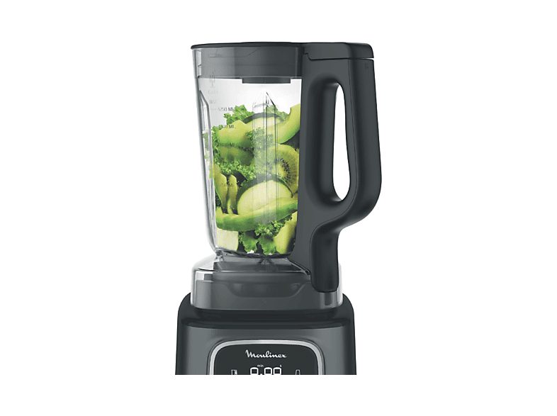 Batidora de vaso - Moulinex InfinyMix+ LM91HD, 1600 W, 2.6 L, 6 Cuchillas, 10 velocidades, Tecnología Powelix, 5 Programas, Vaso Tritan, Titanio — foto 4