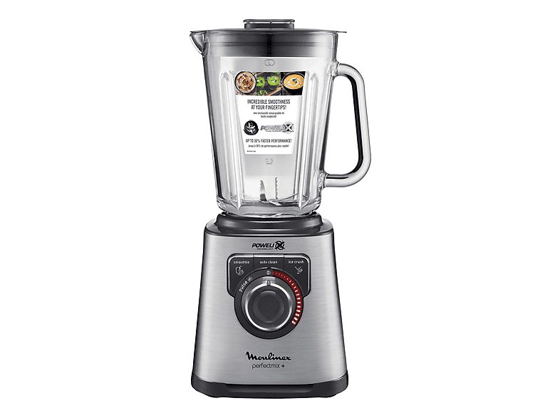 Batidora de vaso - MOULINEX LM811D10, 1200 W, 2 l, Inox
