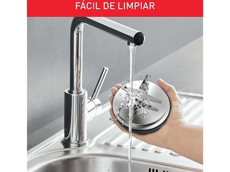 Batidora de vaso - Moulinex Perfectmix Cook LM835D, 1400 W, 2 L, 6 Cuchillas Powelix, Recetas Frías y Calientes, 10 programas, Táctil, Inox. — foto 7