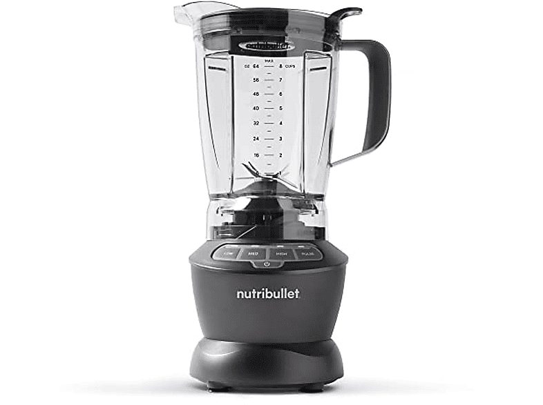 Batidora de vaso - NUTRIBULLET NBF-28400-1003GG, 1200 W, 1.89 l, Negro