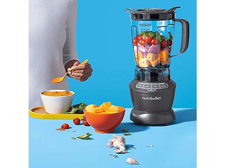 Batidora de vaso - NUTRIBULLET NBF-28400-1003GG, 1200 W, 1.89 l, Negro — foto 4