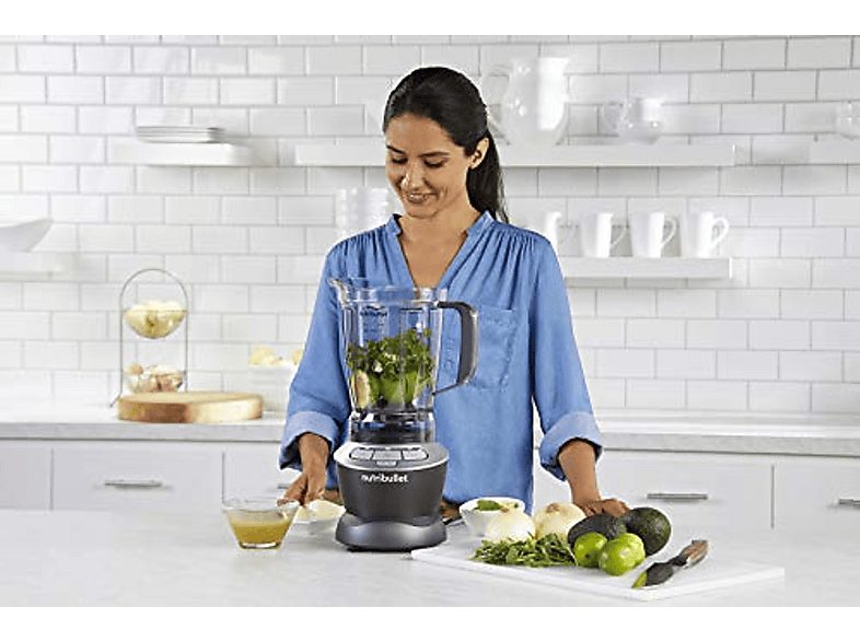 Batidora de vaso - NUTRIBULLET NBF-28400-1003GG, 1200 W, 1.89 l, Negro — foto 8