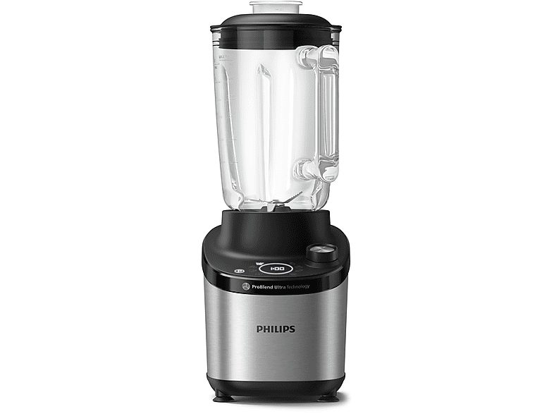 Batidora de vaso - PHILIPS HR3760/00, 1500 W, 2 l, Inox — foto 2