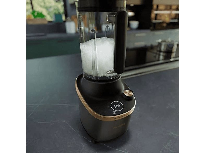 Batidora de vaso - PHILIPS HR3770/00, 1500 W, 2000 ml, Negro, Cobre — foto 6