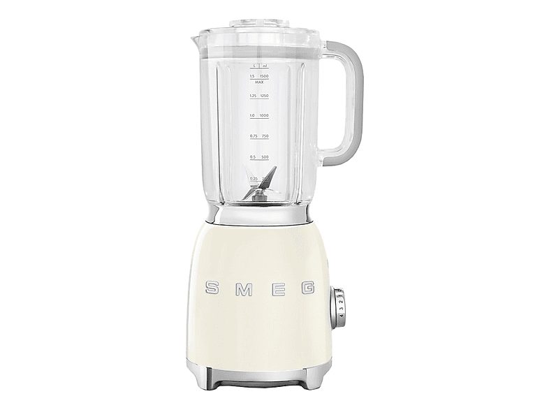 Batidora de vaso - SMEG BLF03CREU, 800 W, 1.5 l, Inoxidable