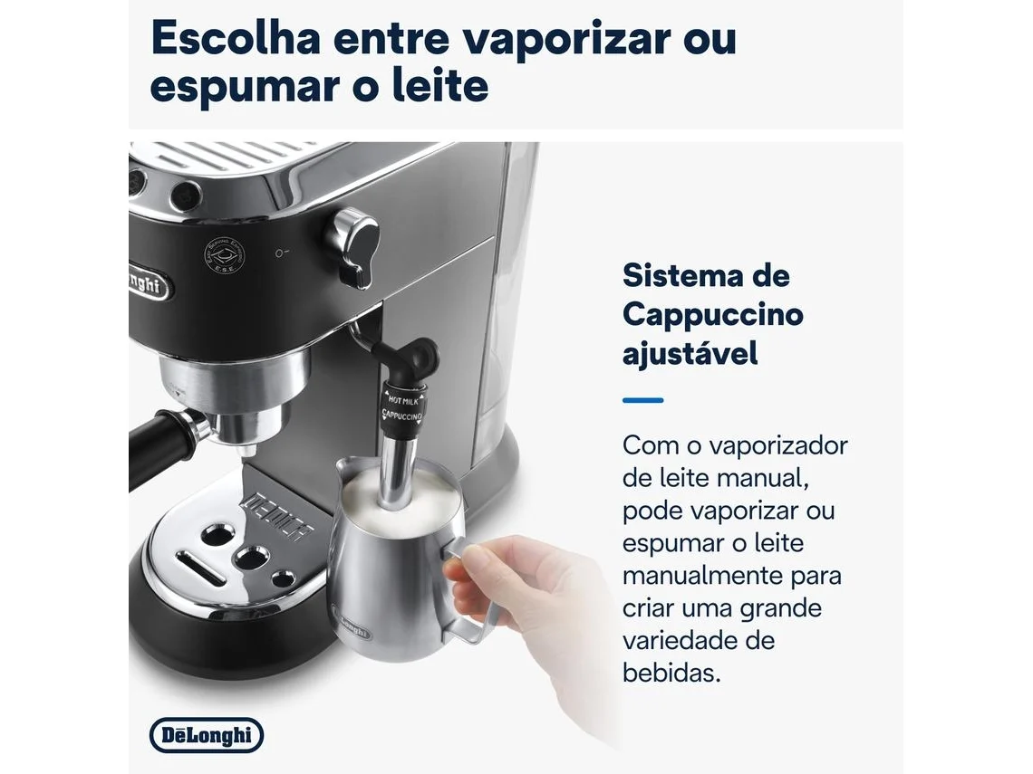 Cafetera DELONGHI Dedica Style EC685.BK (15 bar - Negro) — foto 5