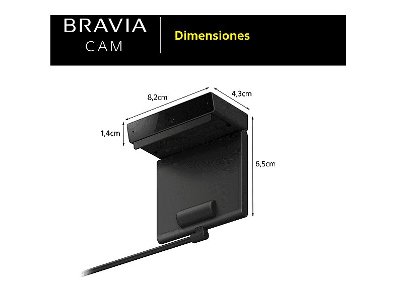 Cámara - Sony Bravia Cam CMU-BC1, Accesorio de TV para Bravia TV, Web Cam X1, Con conexión USB, Negro — foto 7