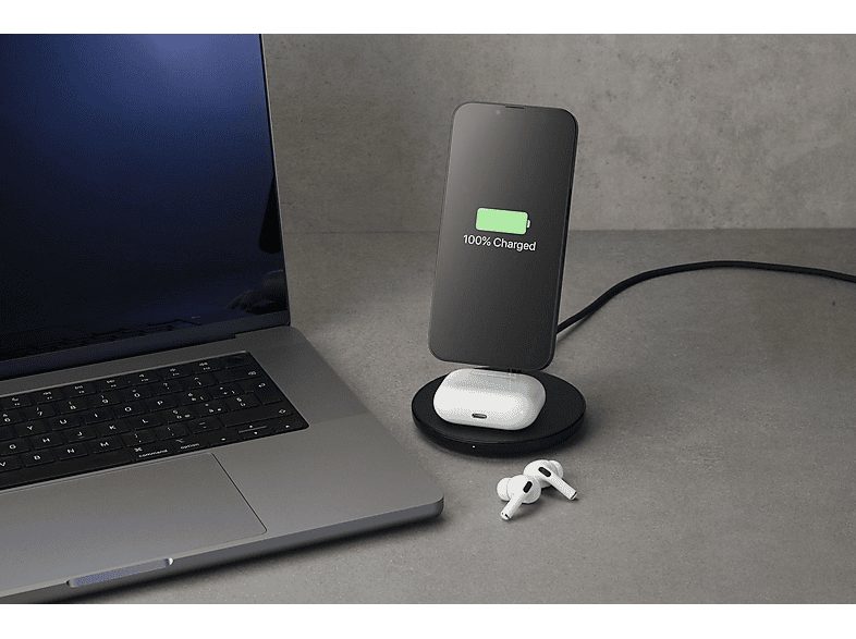 Cargador inalámbrico - CELLULARLINE MAGSF2IN11WIRK, 7.5 W, 0 puertos, Negro — foto 8