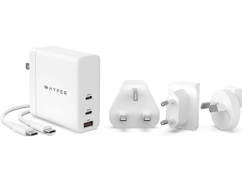 Cargador para portátil - HYPER HJG140WW, Blanco — foto 2