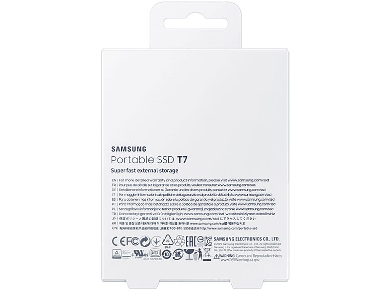 Disco duro externo 1 TB - Samsung T7 MU-PC1T0T/WW, SSD, Hasta 1050 MB/s, USB 3.2 Gen.2 (10Gbps), Gris — foto 9