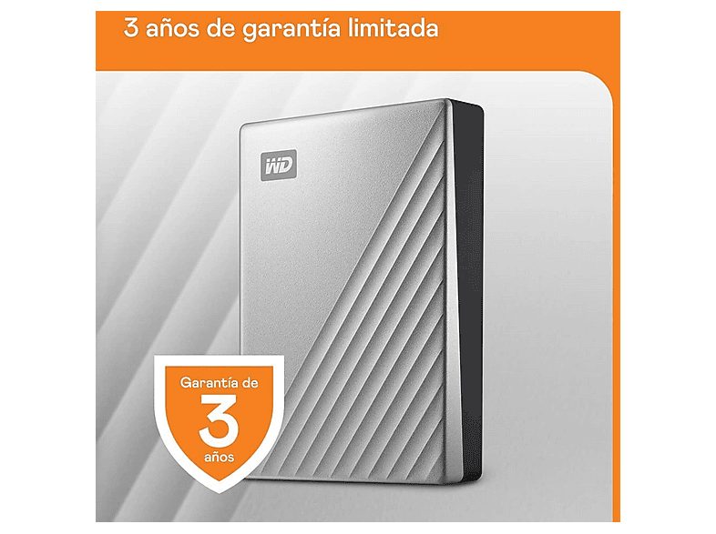 Disco duro externo 1 TB - WD WDBC3C0010BSL-WESN, 2,5 ", HDD, Gris — foto 4