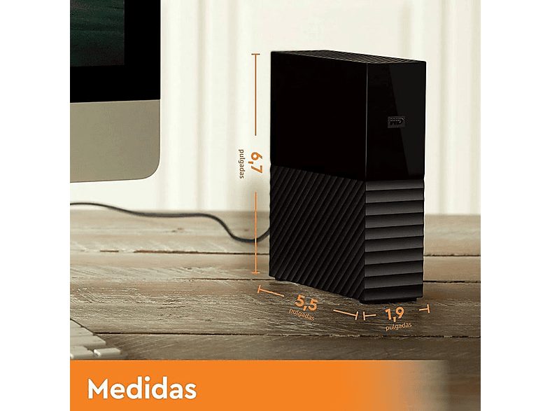 Disco duro externo 14 TB - WD WDBBGB0140HBK-EESN, 3,5 ", HDD, Negro — foto 6