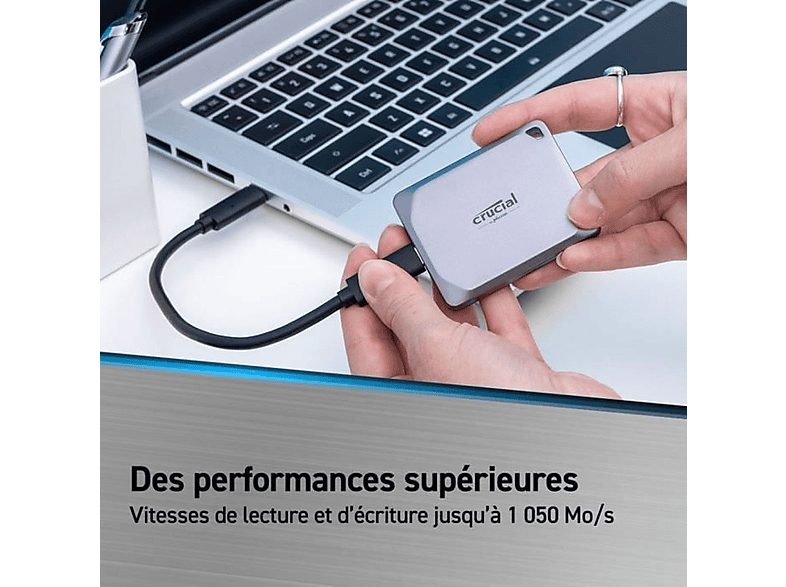 Disco duro externo 2 TB - CRUCIAL CT2000X9PROSSD9, SSD, Not available — foto 2