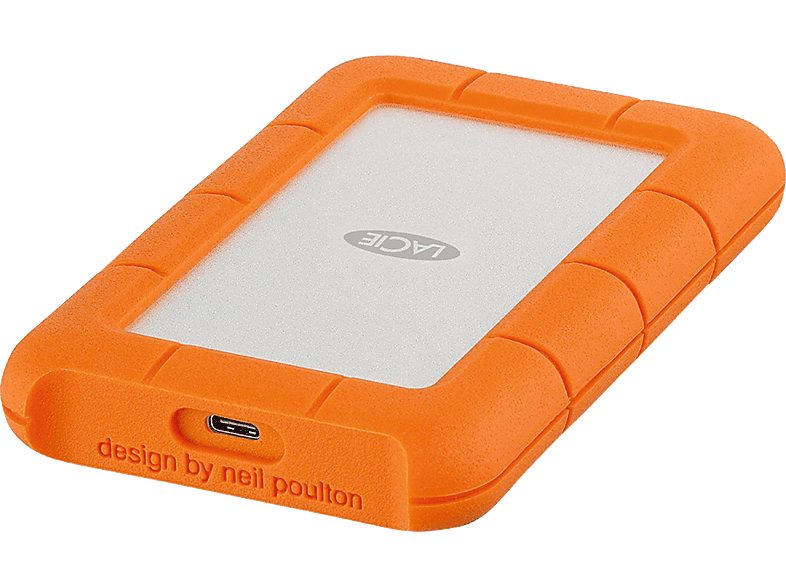 Disco duro externo 2 TB - Lacie Rugged, USB-C 3.0