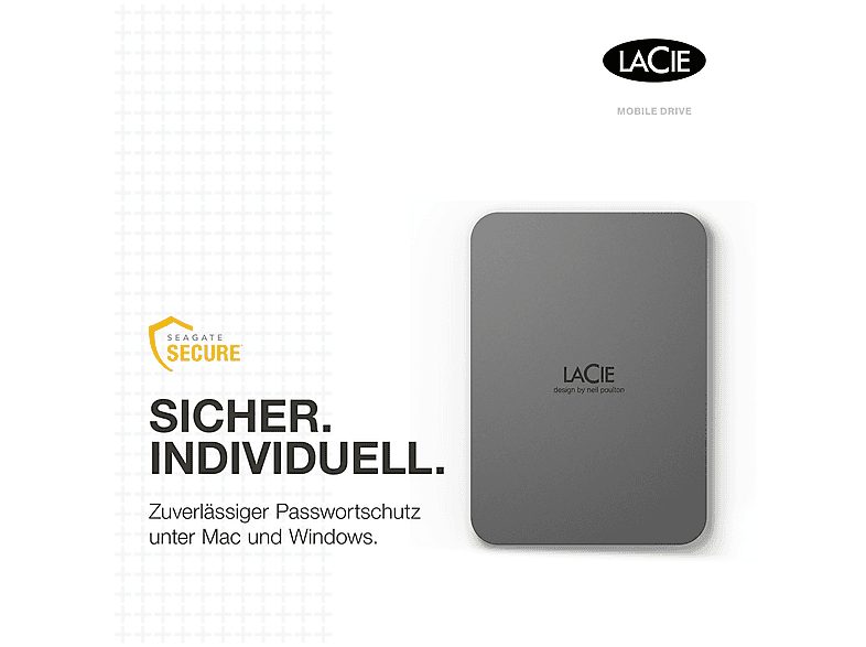 Disco duro externo 2 TB - LACIE STLR2000400, 2,5 HDD — foto 3