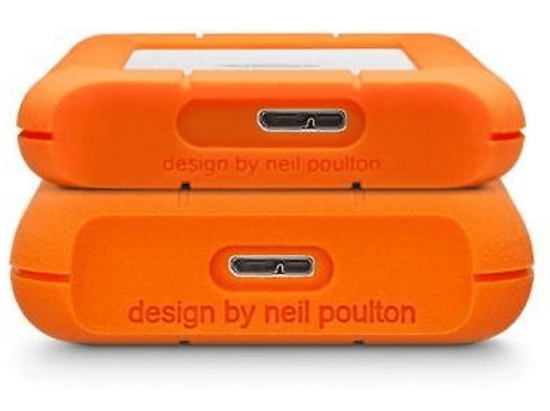 Disco duro externo 4 TB - Lacie Rugged Mini, Externo, Para Mac y Windows, Naranja — foto 4