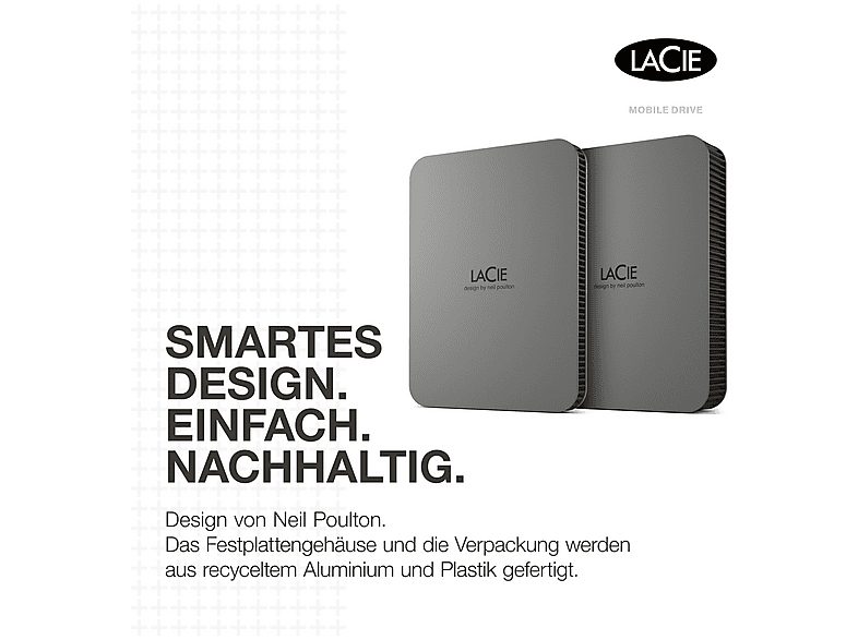 Disco duro externo 4 TB - LACIE STLR4000400, 2,5 ", HDD, Gris — foto 7