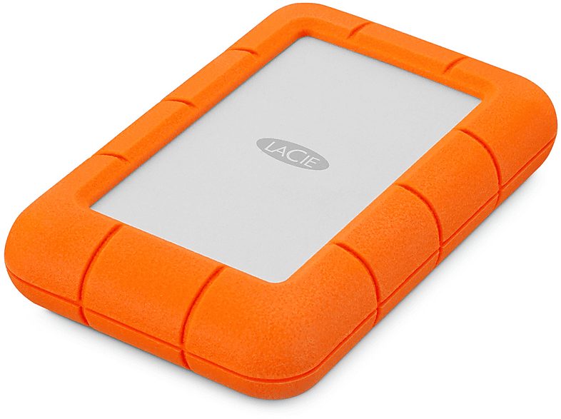 Disco duro externo 5 TB - LACIE STJJ5000400, 2,5 ", HDD, Plateado + naranja