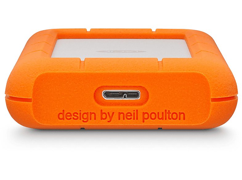 Disco duro externo 5 TB - LACIE STJJ5000400, 2,5 ", HDD, Plateado + naranja — foto 2