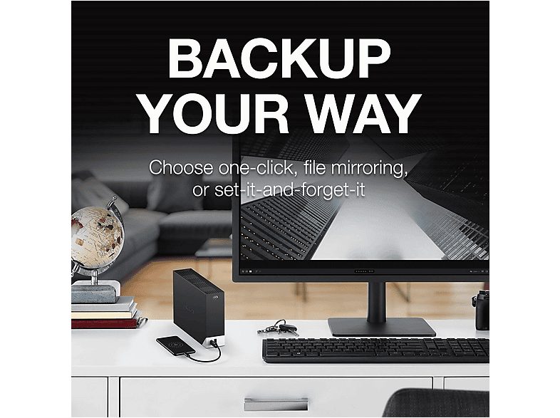 Disco duro externo 8 TB - SEAGATE STLC8000400, 3,5 ", HDD, Negro — foto 8